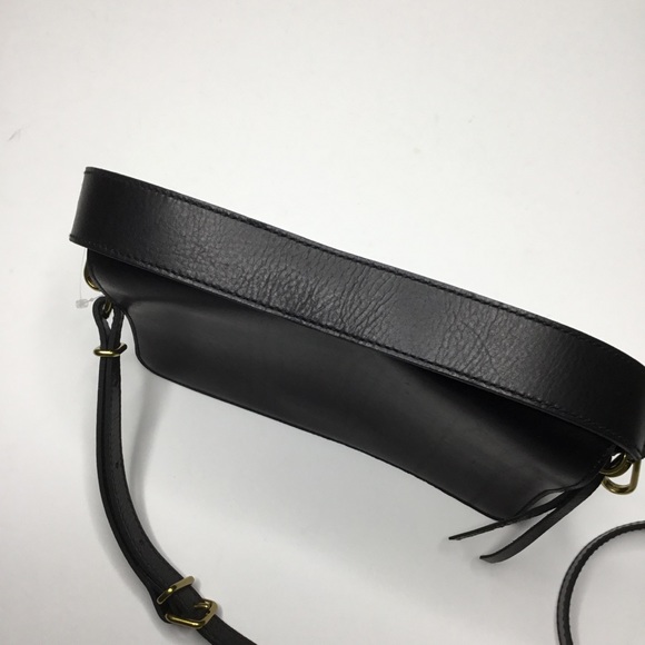 madewell leather flap convertible crossbody bolsa